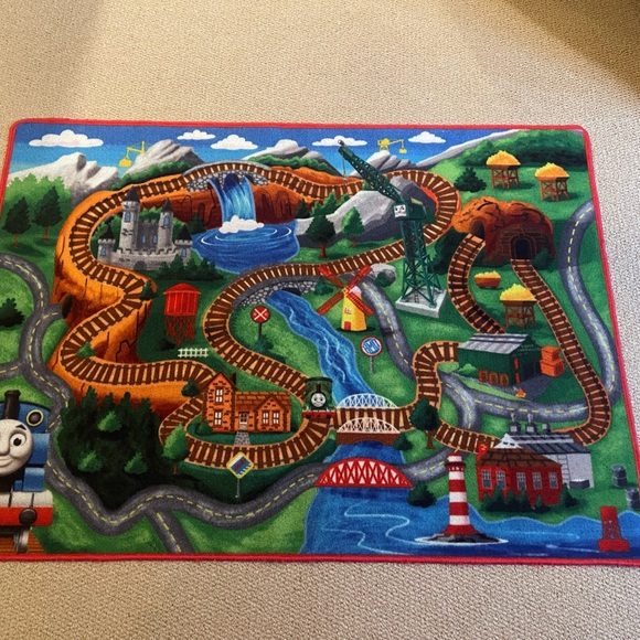 Thomas Rug Toys | Thomas The Train Play Rug 54 And Half By 39 Inches Easy To Fold ...
